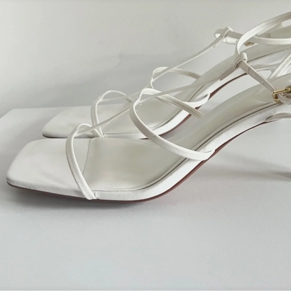 Zara white strapped sandals - Picture 5 of 7